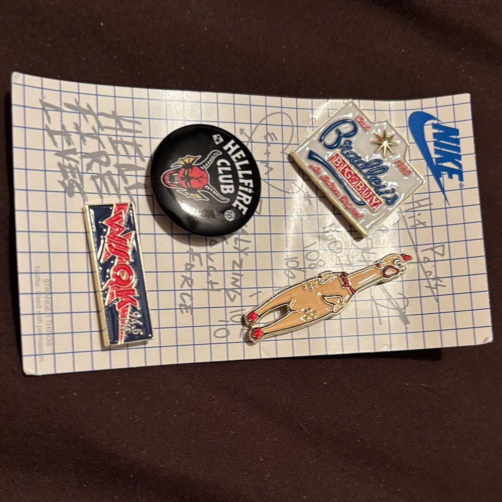 Stranger Things Nike Pin Set - NO SHOES